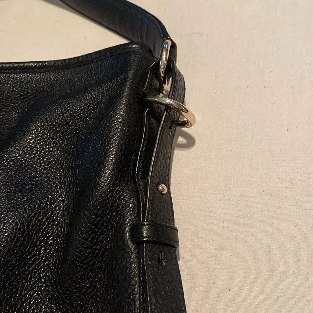DKNY Black leather Hobo Marcy purse handbag